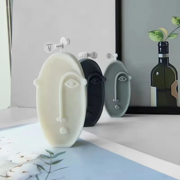 Силіконовая форма для свічок, мила та гіпсу. Молд обличчя Далі